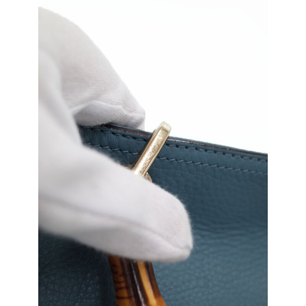 GUCCI Bamboo Shopper 2way Leather Tote Bag - Picture 8 of 9